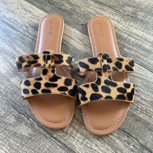 Cheetah J. Crew Sandals